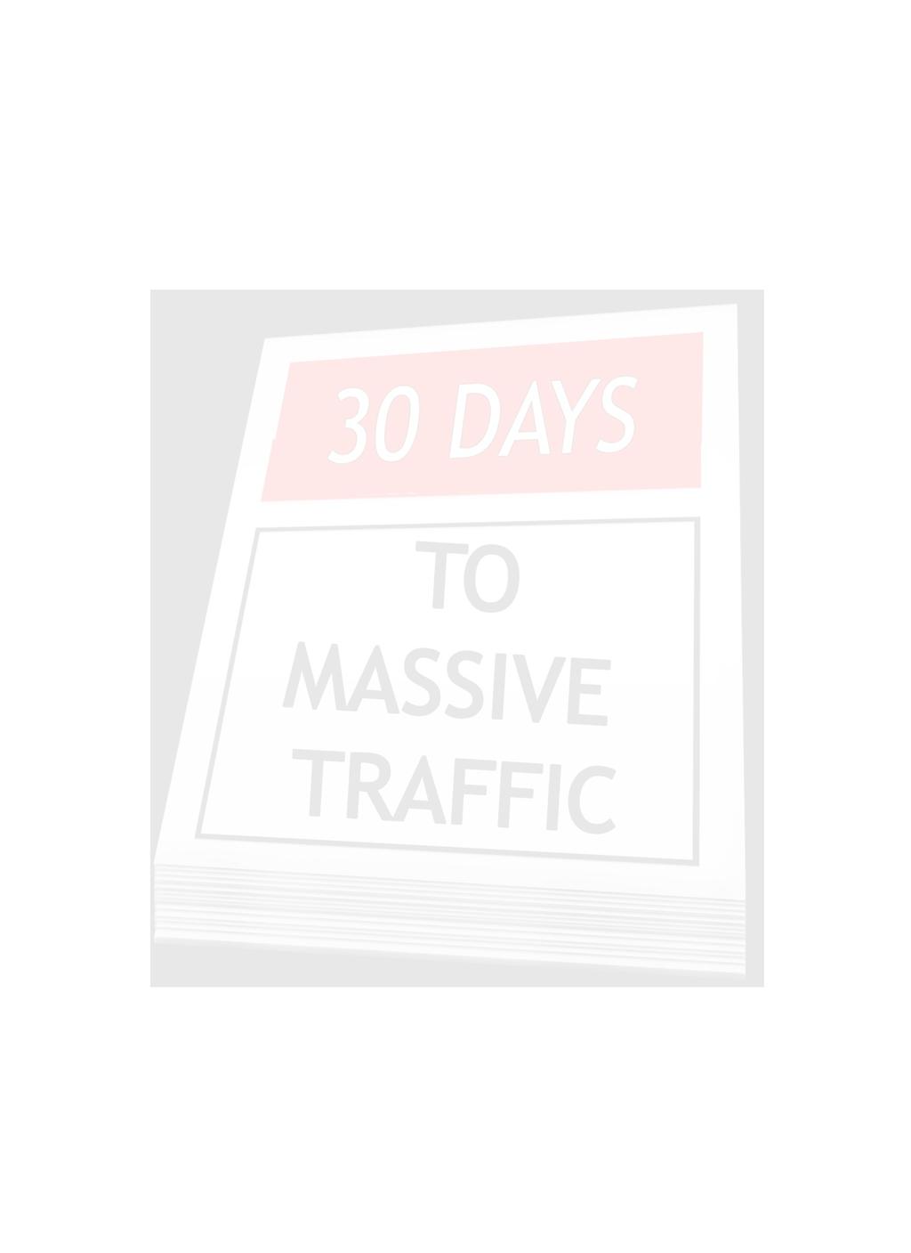 Congratulations. You now have the skills you need to create massive traffic. In just thirty days, you learned the internet marketing tools the marketing giants use.