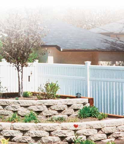 SEMI PRIVACY The Semi-Privacy fence offers the benefits of a privacy fence with the ability