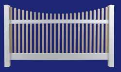 All picket fences have a reinforced bottom rail.