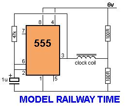 This circuit will appear to "make time fly" by turning the seconds hand once every 6 seconds. The timing can be adjusted by changing the 47k.