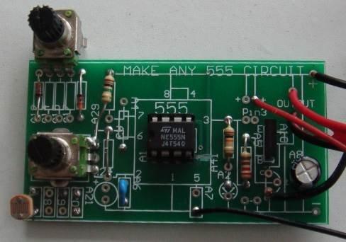The Make Any 555 Project PC board allows you to create a beautiful project very easily and quickly.