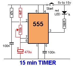 7. Do not connect a PNP to the output of a 555 as shown in the following diagram. Pin 3 does not rise high enough to turn the transistor OFF and the current taken by the circuit will be excessive.