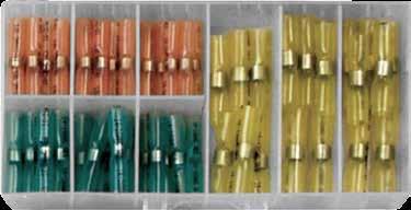 Butt Connectors 4- Butt Connector, Clear 834-8 Butt Connector, Red 83 6-4 Butt Connector, Blue 836 - Butt Connector, Yellow 837 6 Assortment Proseal Connector Kit ( items & pieces) AWG Kit QTY pc