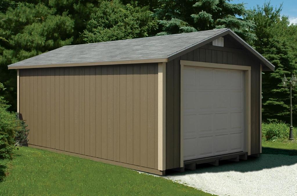 The Lancaster is a single-car garage that is installed and ready to use in a day. It is a perfect place to park your antique car or other specialty vehicle.