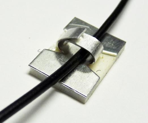 Aluminum clip with peel