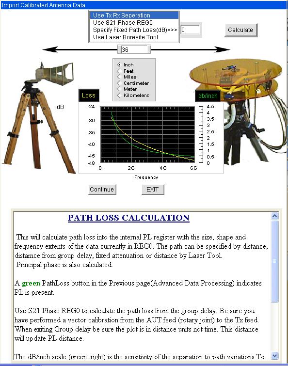 Path Loss Generator ❶ Enter the Separation Distance and select the appropriate unit of measurement and click Continue.