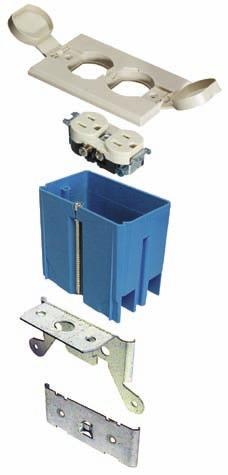 Adjust-A-Box Residential Floor Boxes Installation Install clip over subfloor. Screw in to adjust to height of flooring or carpet Beautiful flush fit every time!