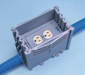 ) Depth Hubs Plugs Ctn. Qty. Wt. lbs. E976RFB PVC 1-Gang 97.