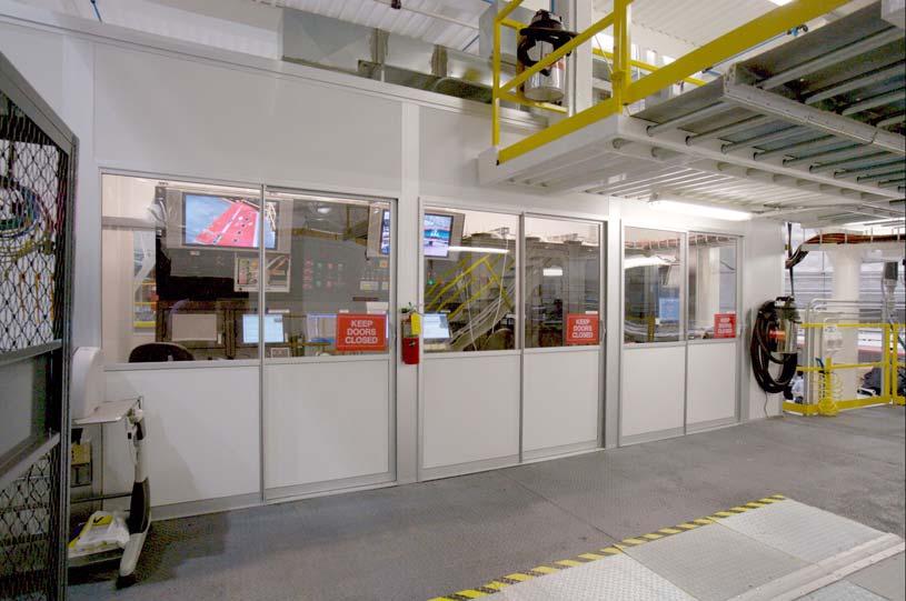 Figure 11. Phoenix Control Room. An electromechanical robotic control was designed and fabricated to input commands to the control column and be repeatable.