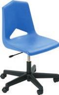 optional seat and back pads. For active classrooms, choose the 1100 with casters or a pneumatic lift base. Versatile!