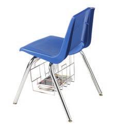 secure frame attachment without any exposed rivets Optional field installed wire book baskets are available for combination desks,