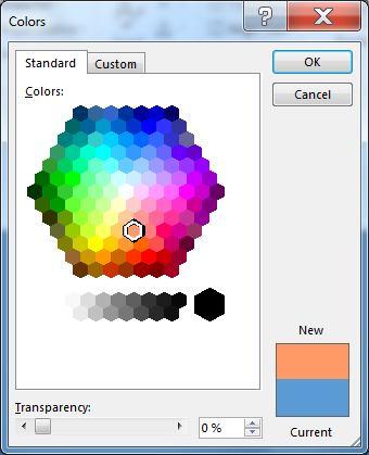 3.18 illustrates the Theme Colors menu that pops up when, with an object selected on the page, you click on the Shape Fill tool in the Drawing Tools Format Ribbon. Fig. 3.