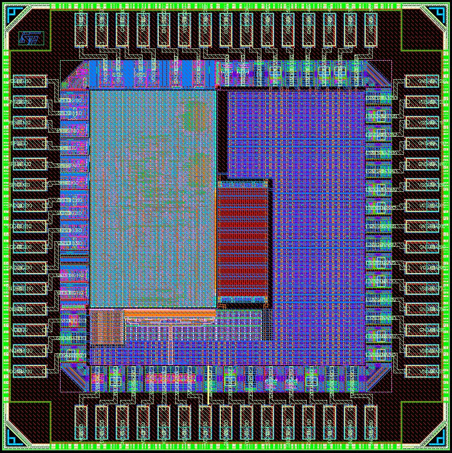 80 Circuit Design of a 10-bit 2.5-GS/s DAC in 28-nm CMOS Digital Logic & Decap REF-DAC CS-DAC Figure 5.1 Layout of the overall designed DAC in 28 nm CMOS. an external 50 Ω load.