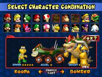The set-up screen prompts the user to select the number of players. Once the number of players is selected, game-play options for the number of players selected will appear on the screen.