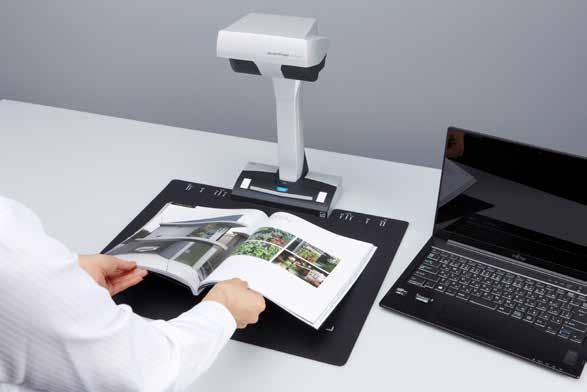 as well as material that is not suited to a traditional ADF scanner such as bound material and delicate documents.