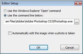 12 Select the "Use the Windows Explorer 'Open' command" option to use the same editor or viewer as when you open or double-click an image in Windows Explorer.