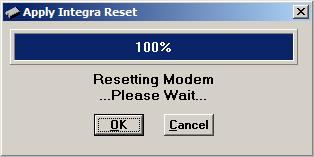 Integra Reset tells the Integra- TR to perform a software reset. Select OK to perform station reset.