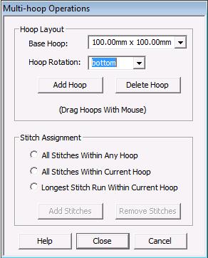 tv and YouTube.com. Create a Free-Form Multi-Hoop This feature allows you take a design that is too large for your embroidery machine and divide it into stitchable sections for manual hooping.