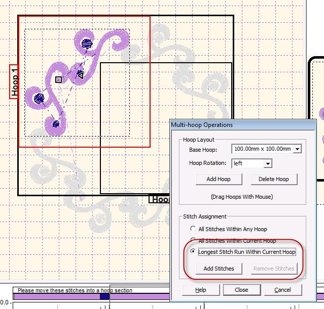 The options are listed in the Stitch Assignment area of the dialog. Toggle through the options to see the results updated in the work window (Figure 9-5).