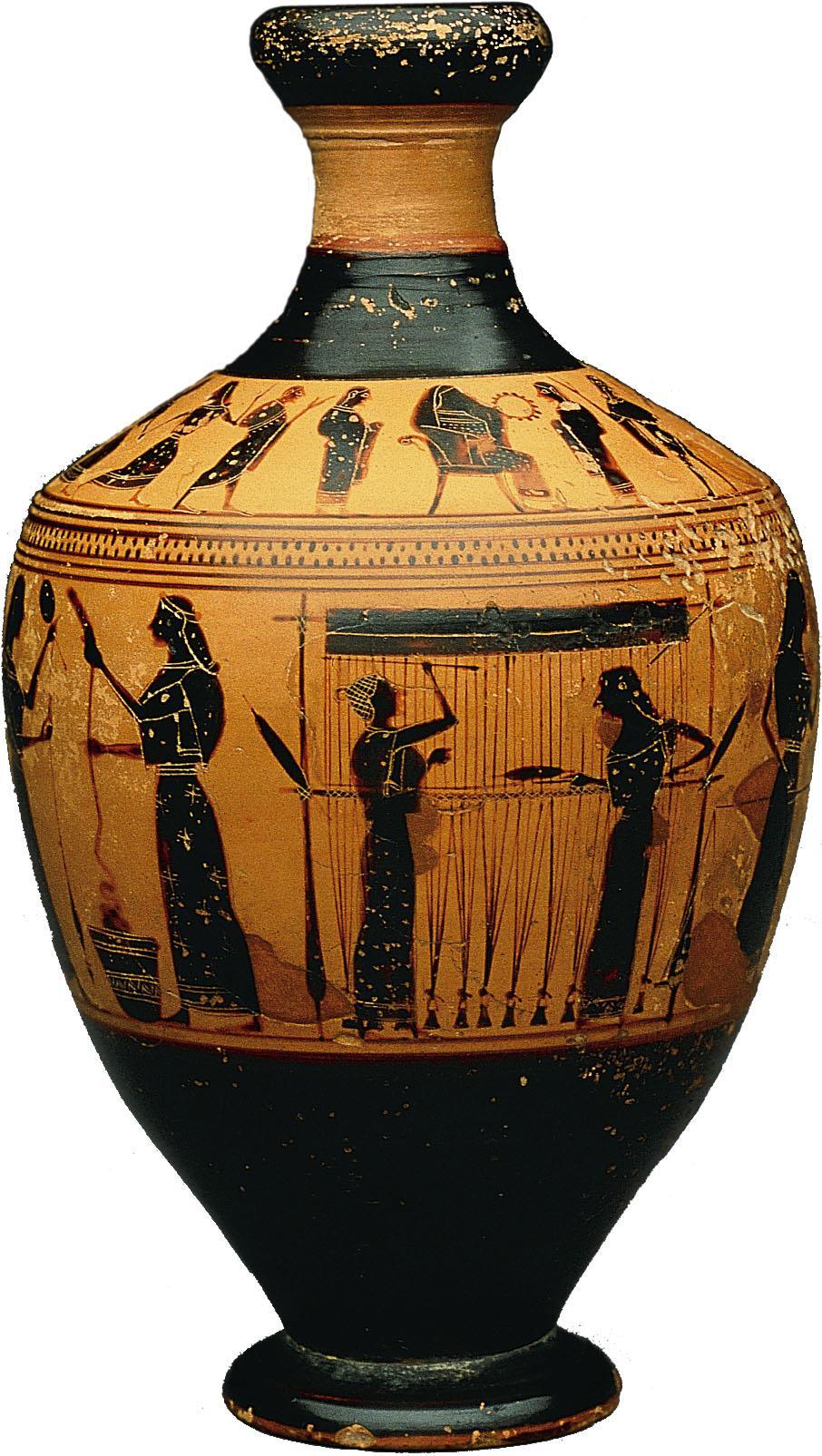 Figure 14.3, p.298: ATTRIBUTED TO THE AMASIS PAINTER, ATTIC LEKYTHOS.