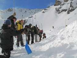 A Methaphor Finding a victim of an avalanche: scanning the