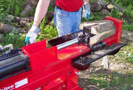 headquarters at (815) 899 9700. Proper care is your responsibility. When operating the log splitter, make sure you are standing in the safe operating area, as shown in these pictures.