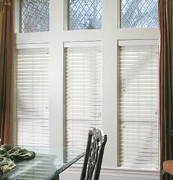 BLINDS AND SHUTTERS To Measure for Blinds and Shutters: (Use a steel measuring tape for accuracy) Inside Mount: Measure width of opening at top, middle and bottom. Use smallest measurement.