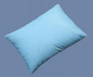 siliconized fiberfill in their pillows. Machine Washable.