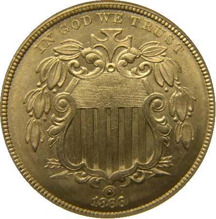 The Shield Nickel as it is known was minted from 1866 to 1883.
