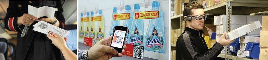 scanning QR codes with wearable devices Quick Response (QR) codes are found in numerous applications ticketing, shopping, logistics, etc.