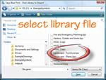 New Symbol button Use the file dialog to find the location of your symbol library file, then select the file and click the Open button. Restart the program.