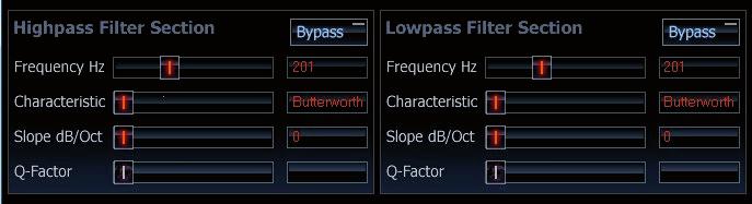 4 Sound setup 4.5. Filter settings 4 Sound setup 4.5. Filter settings 4.5. High- and lowpass filter settings The crossover with highpass and lowpass filters allocates the right frequency range for each specific speaker type.