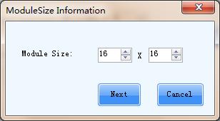 6 New Module Figure 6-4 Auxiliary recognition Step 1 Set the module size, click Next, and it can be seen that the screen is divided into multiple partitions with numbers (the software defaults to