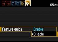 The Feature guide turns off when you further proceed with any operation.