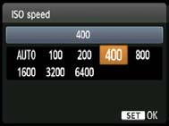 Z: Changing the ISO SpeedN Set the ISO speed (image sensor s sensitivity to light) to suit the ambient light level. In Basic Zone modes, the ISO speed is set automatically (p.78).