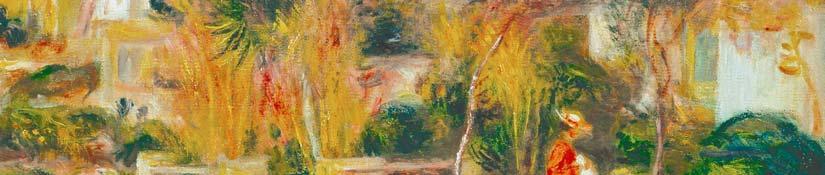 Renoir s approach to landscape painting was influenced by his early interactions