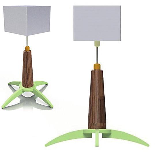 SECTION 1 60 marks Attempt ALL questions 1. A design proposal for a table lamp is shown below.