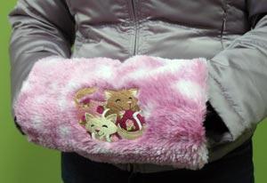 Try out these techniques on a furry, nostalgic handwarmer -- click here for project instructions!