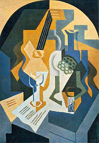 SYNTHETIC CUBISM Still life with fruit dish and mandolin Juan Gris 1919 (1913/1924) This cubism movement was