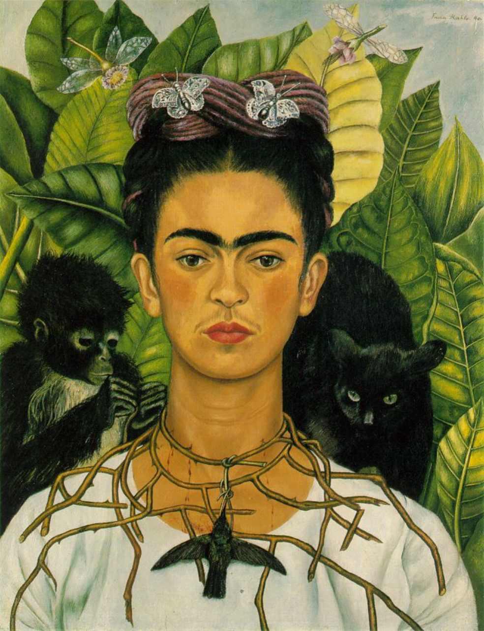 1940 - Frida Kahlo Self-portrait SELF-PORTRAITS A self-portrait is a representation of an artist, drawn, painted, sculpted, or photographed, by