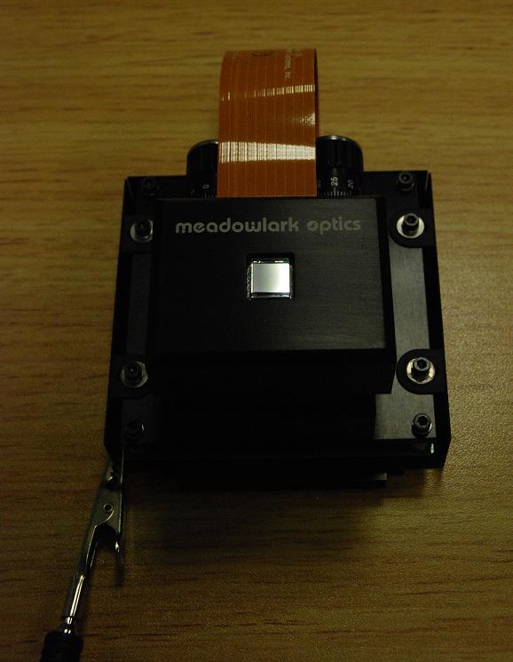 Spatial Light Modulator (SLM) Nematic Liquid Crystal SLM Induce phase modulation on a polarised input beam Size: 512x512 pixels on a 7.