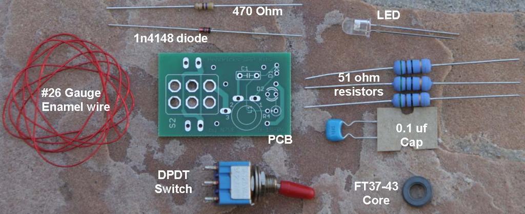important: LED last; Switch next to last, 51 ohm power resistors just