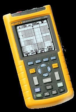 operation 600 V CAT III safety certified Optically-isolated interface for PC connection Rugged, compact case New Fluke 125 gives bus health and power measurements Floating measurements, safety