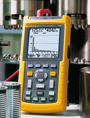 New Fluke 125 Connect-and-View captures even the most complex motor drive signals. Connect and View triggering for an instant, stable display Scope users know how difficult triggering can be.