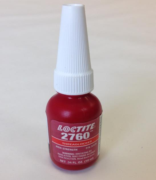 The use of any other Loctite colors on this screw may lead to the screw coming loose.