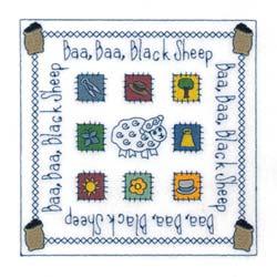 Black Sheep Square 1 CD032913FA Stitches:20451 6.00" H X 6.