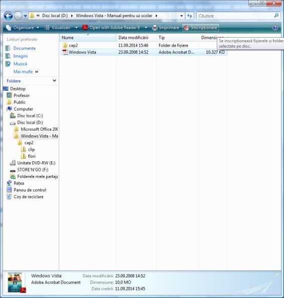 Arhivarea/dezarhivarea unor fişiere. Windows vă oferă posibilitatea să arhivați (comprimați) un fișier astfel încât să ocupe mai puțin spațiu.