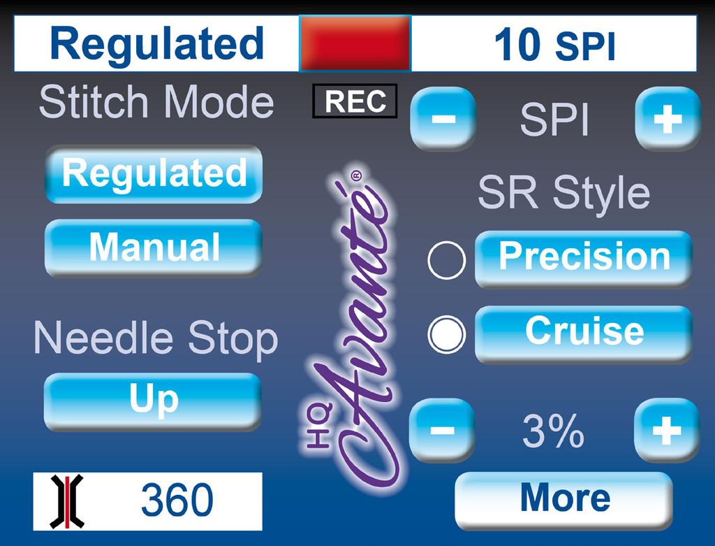 Use the + and - buttons to adjust the speed percentage and then press one of the record buttons next to the preset value to store that speed as a preset.