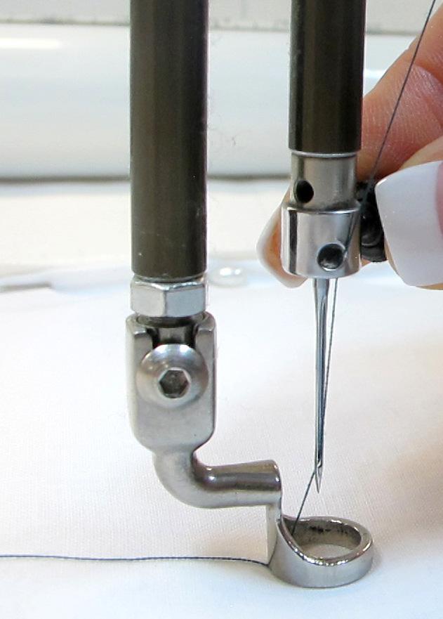 Troubleshooting Stitches are Skipping The needle is damaged, dull, bent, or installed improperly Troubleshooting Corrective Measure Replace the needle often, normally once or twice per day for