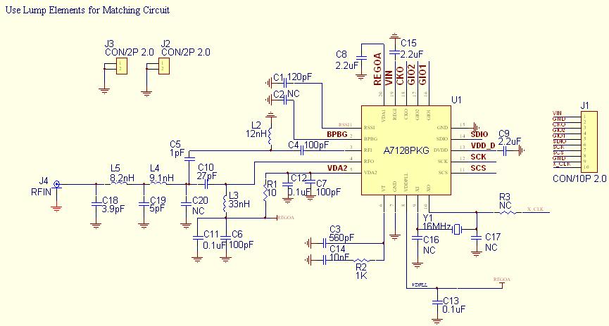 21. Application Circuit (Reference Only) 21.1 MD7128-A90 (915MHz Band) 1.